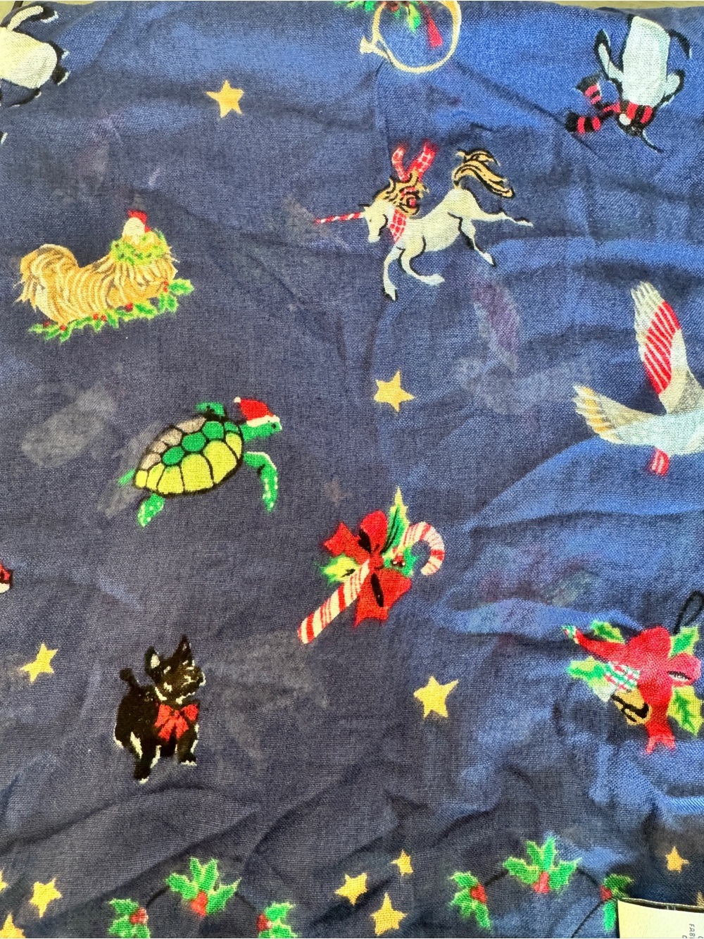 Vera Bradley Soft Fringe Scarf Snow Globe Motif Holiday Penguins Dog NWTβ Scarve